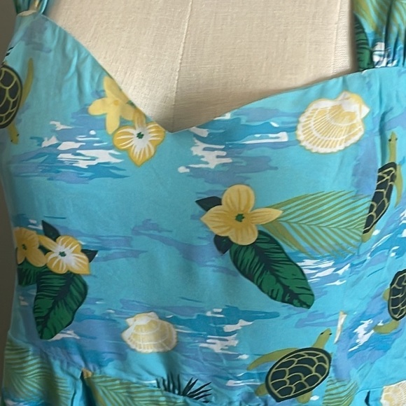ModCloth dress Jill Tropical powder blue floral
Turtles Swing plus dress Sz 20 - Picture 7 of 11